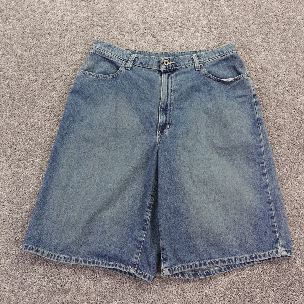 Polo Jeans Co Langley Shorts Mens 33 Blue Denim Vintage Ralph Lauren Carpenter